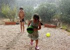 Pluie d'été rafraichissante